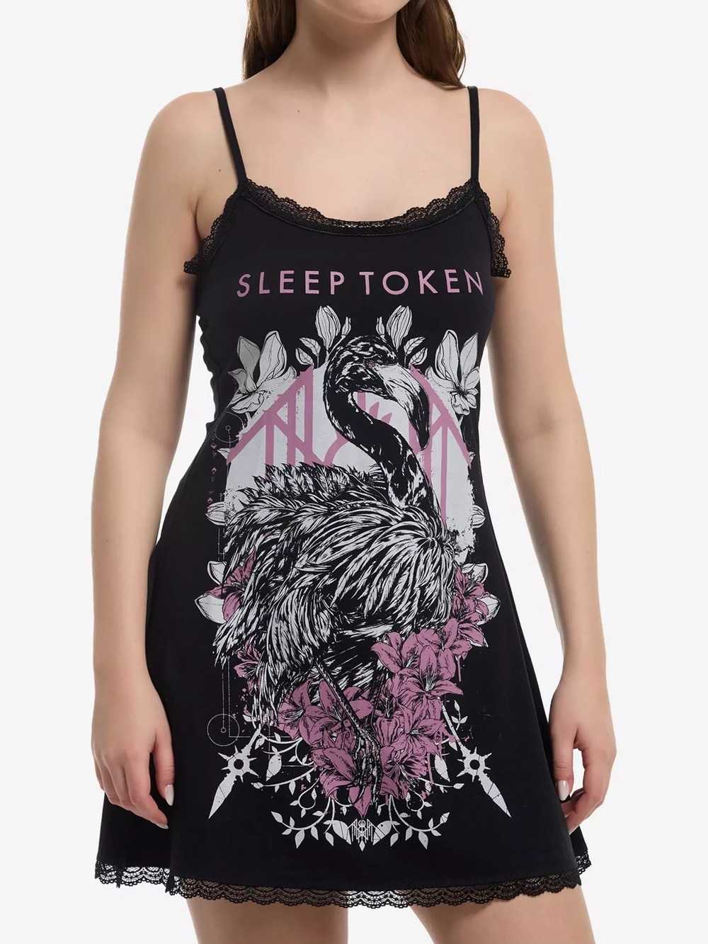Sleep Token Even In Arcadia Flamingo Cami Dress Hot Topic